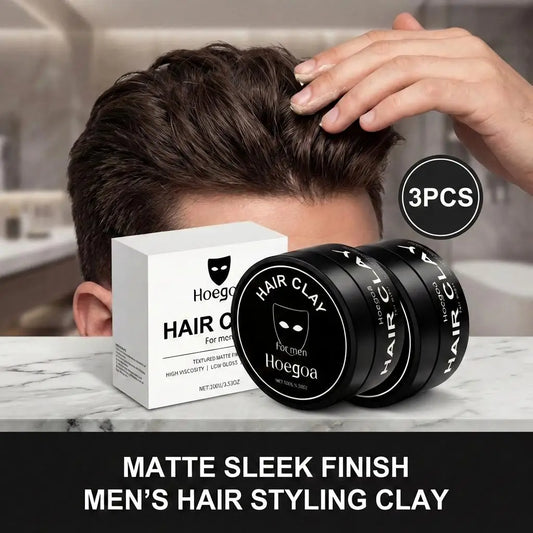 Hoegoa Men's Hair Clay, Strong Hold Matte Finish, 100 g