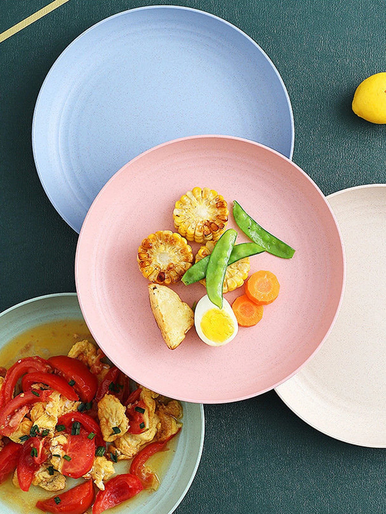 Wheat Straw Unbreakable Dinner Plate Set of 4