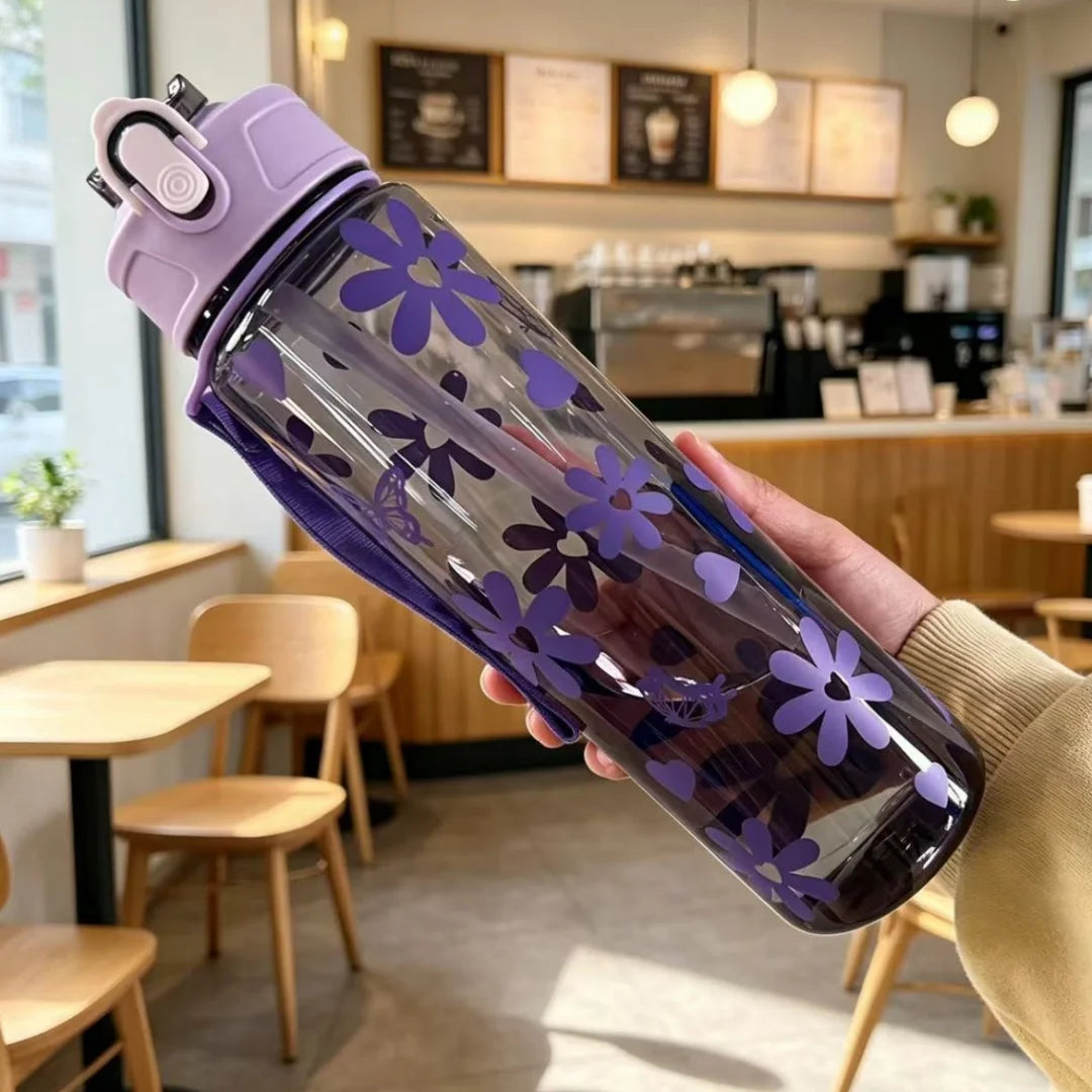 750ml Sport Water Bottle with Carry Strap