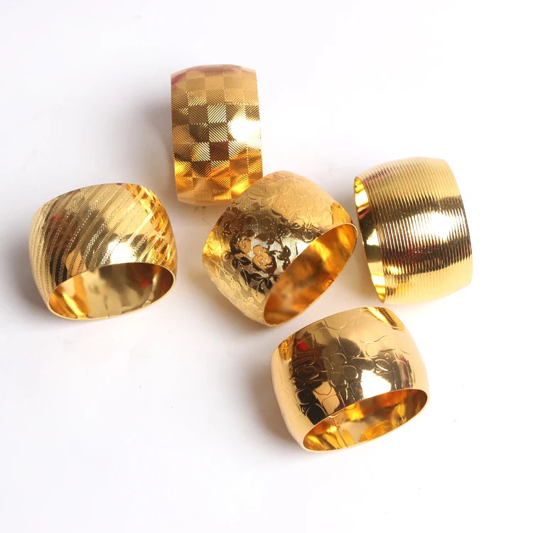 Gold Metal Napkin Ring – Hotel Collection