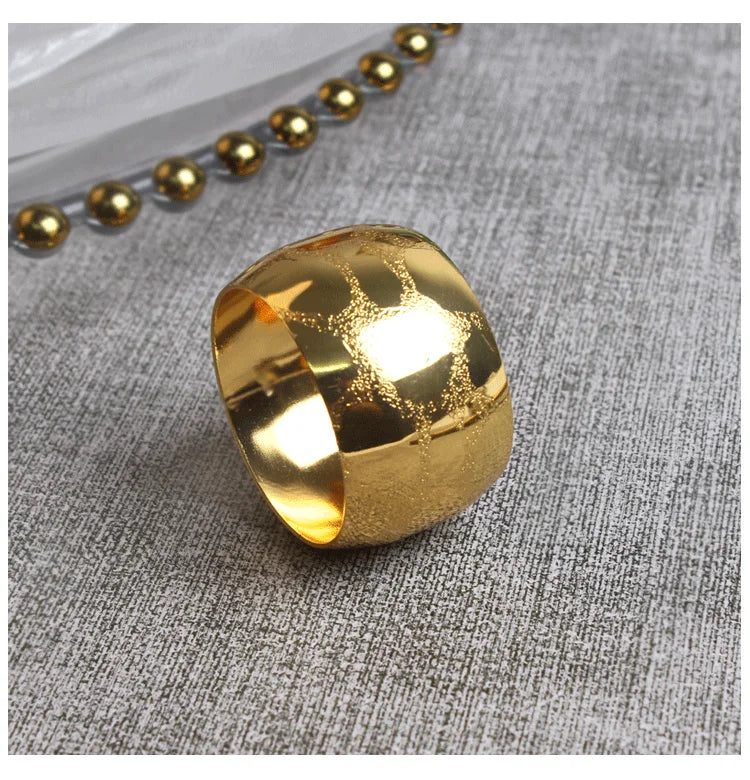 Gold Metal Napkin Ring – Hotel Collection
