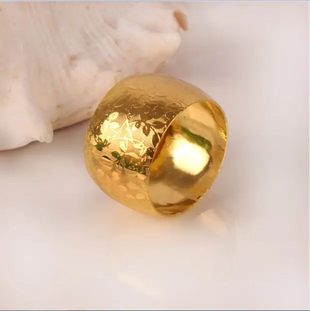 Gold Metal Napkin Ring – Hotel Collection