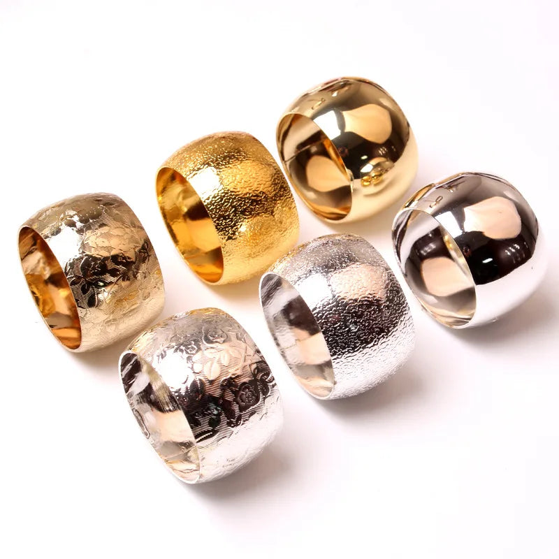 Gold Metal Napkin Ring – Hotel Collection