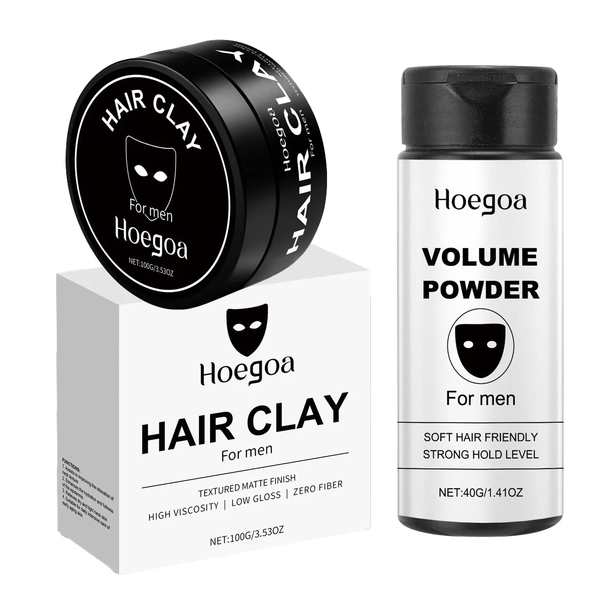 Men's Hair Clay, Strong Hold Matte Finish, 100 g