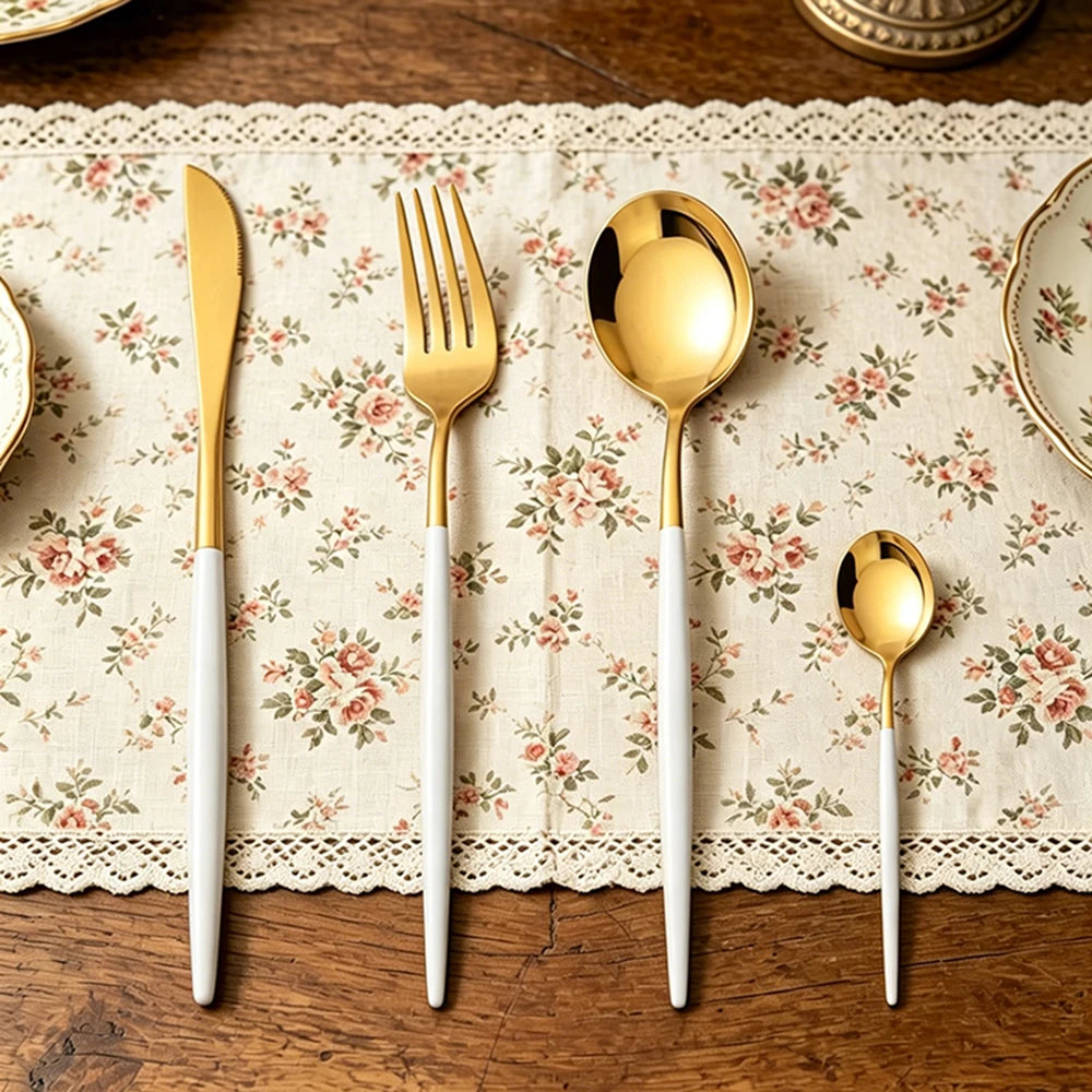 4-Piece Gold Stainless Steel Cutlery Set