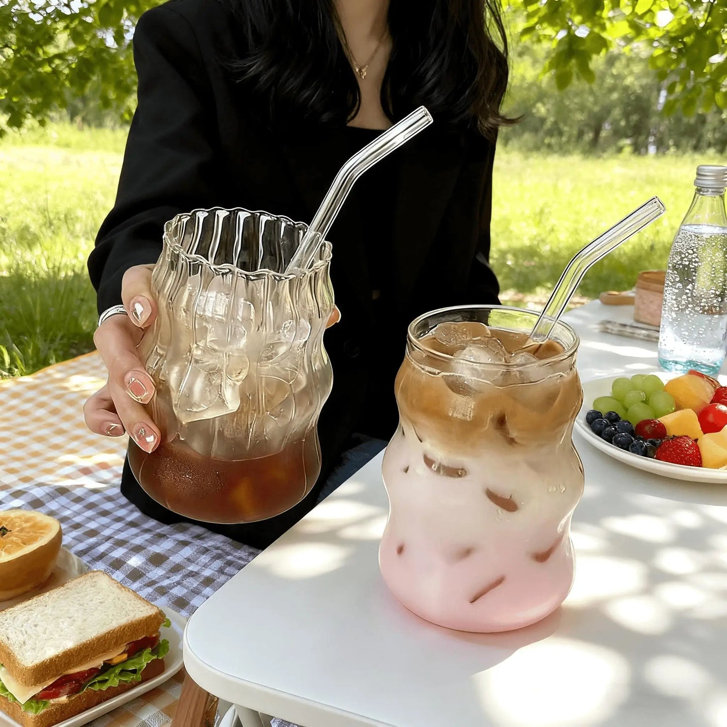 Cloud-Shaped Borosilicate Glass Cup