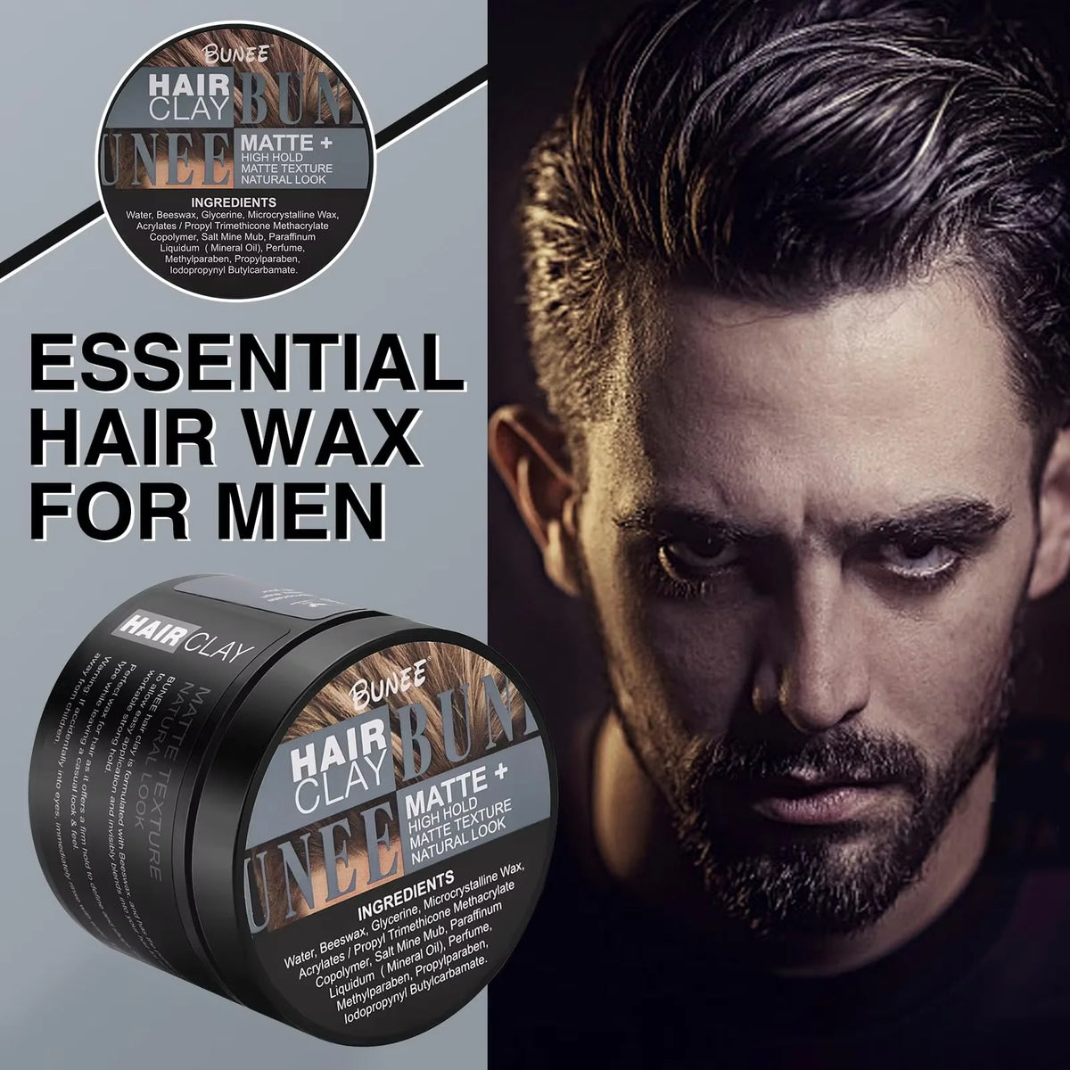 Men's Matte Hair Paste, Water-Based Texture, 100–120 g
