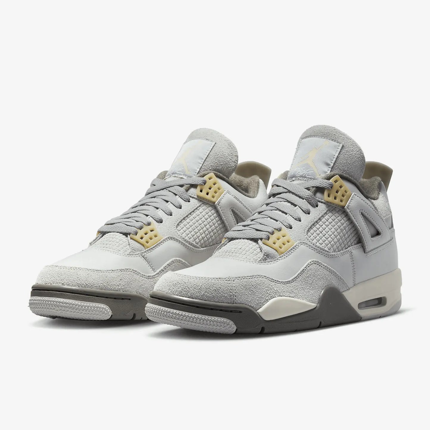 Nike Air Jordan 4 Unisex Sneakers (Gray)