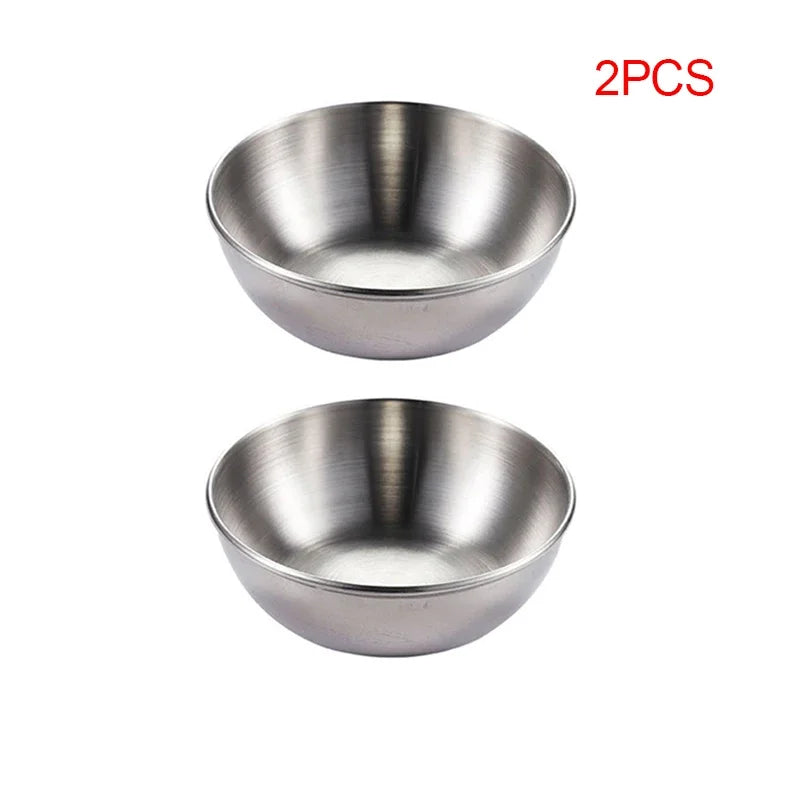 Gold Stainless Steel Sauce & Appetizer Dish Set