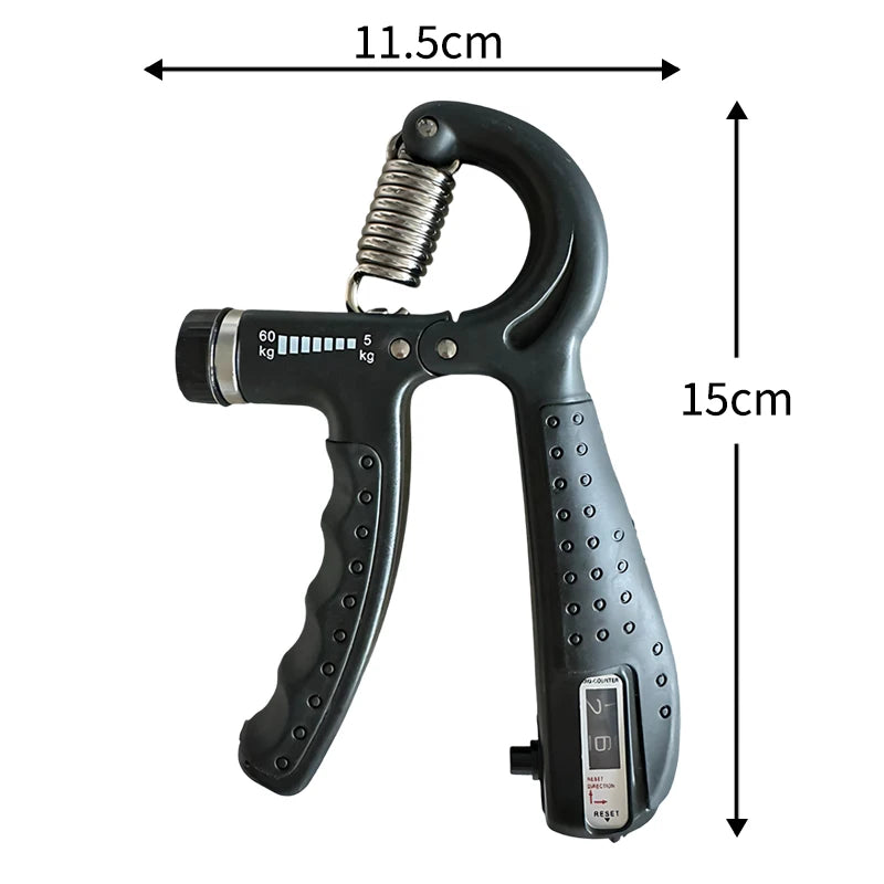 Hand Grip Strengthener Kit Adjustable Counting Gripper Finger Trainer Silicone Grip Ring Wrist Forearm Exercise Fitness Rehabilitation Set Finger Exerciser Wrist Recovery Trainer For Arthritis Carpal Tunnel Muscle Strength Tr