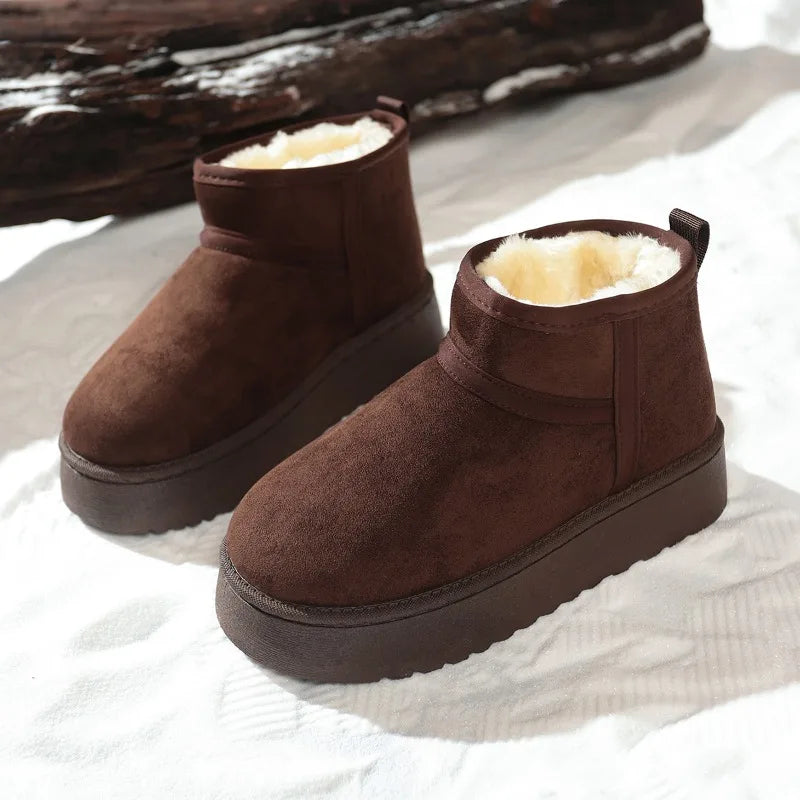 Sheepskin Wool Lined Women's Snow Boot