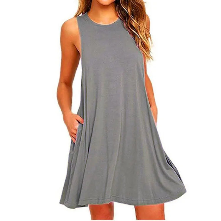 Relaxed Pocket T-Shirt Dress