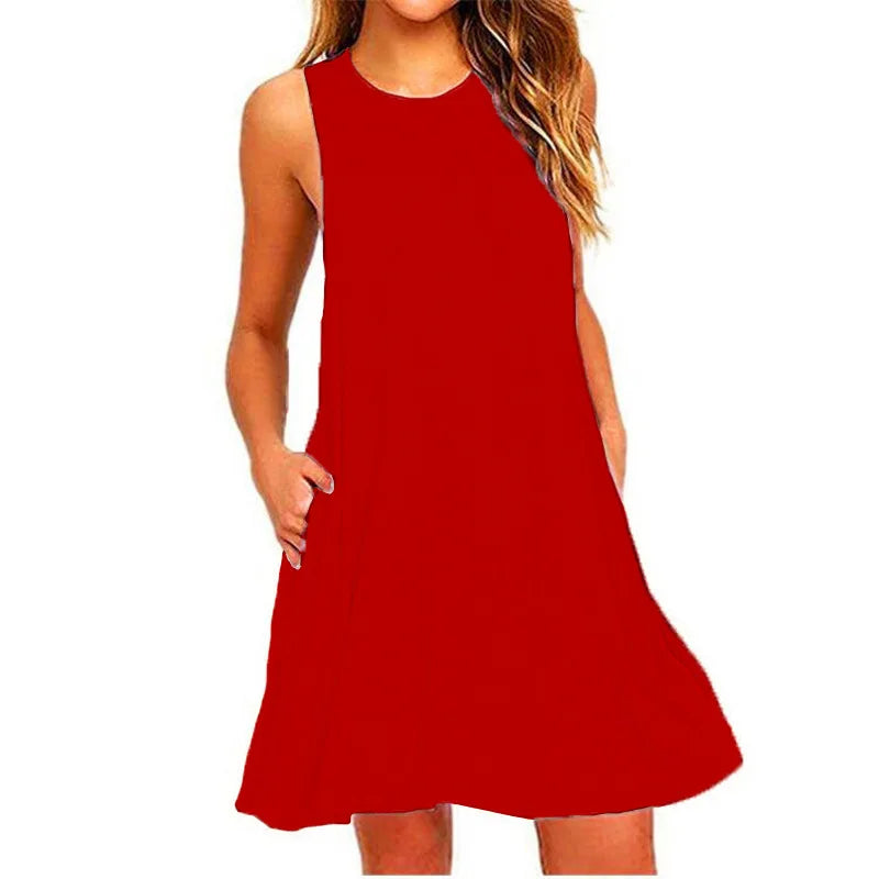 Relaxed Pocket T-Shirt Dress
