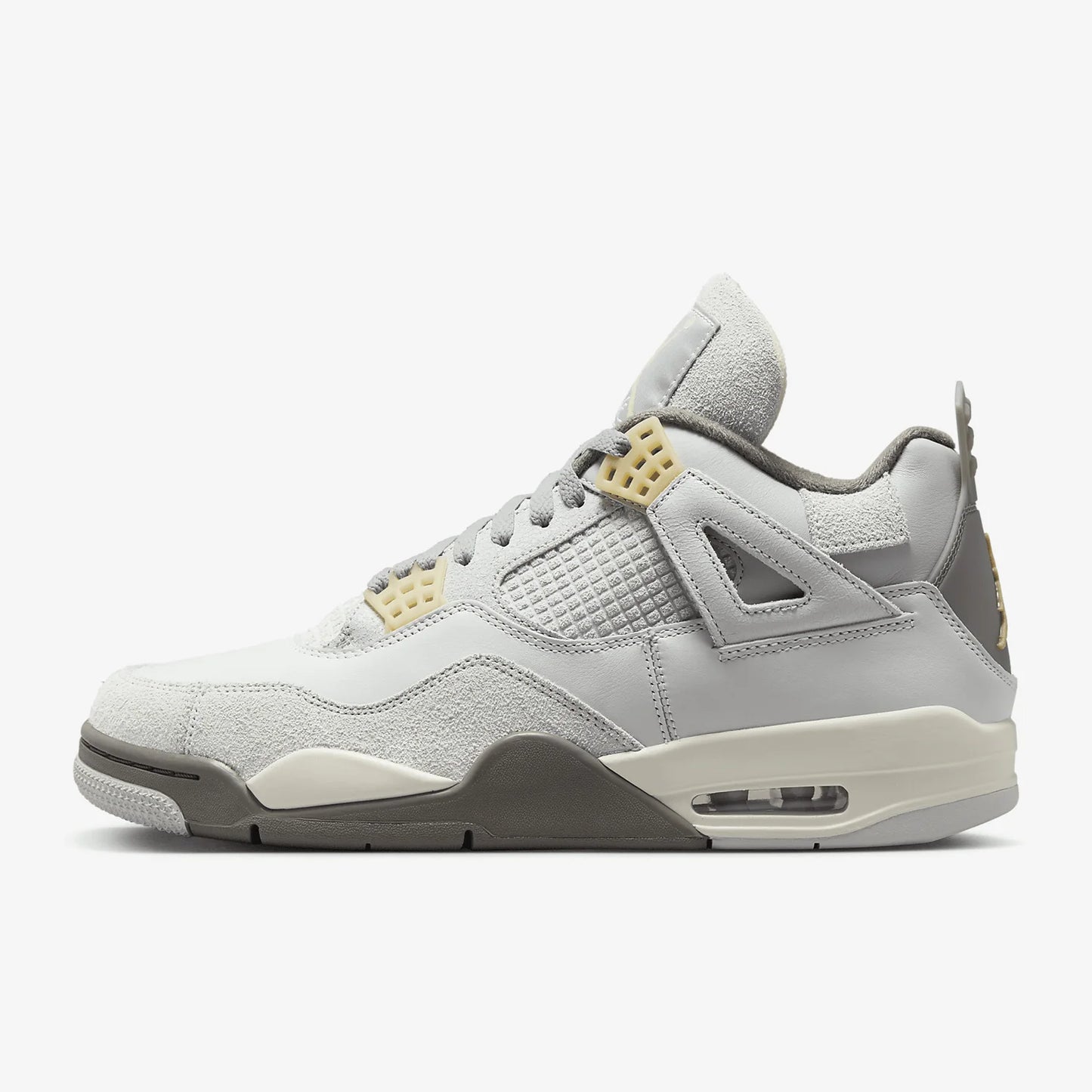 Nike Air Jordan 4 Unisex Sneakers (Gray)