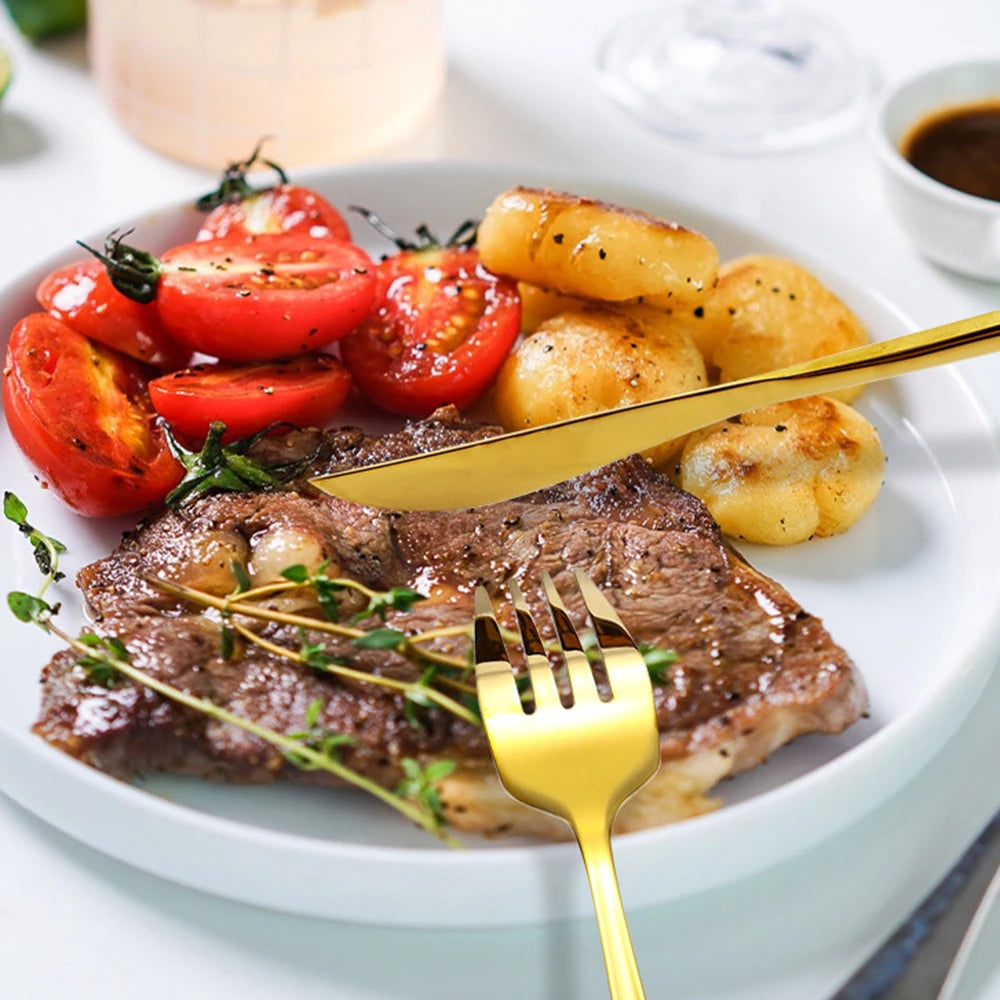 4-Piece Gold Stainless Steel Cutlery Set
