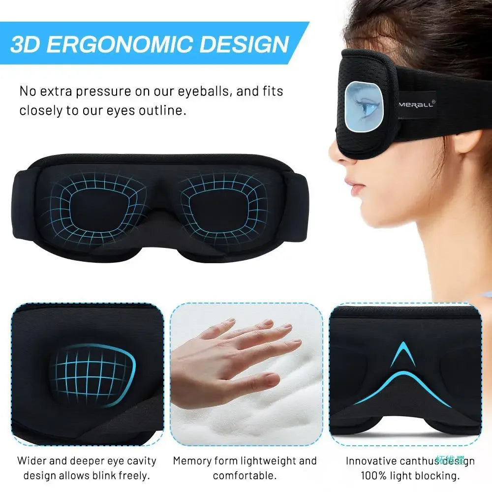 3D Contoured Blackout Sleep Mask
