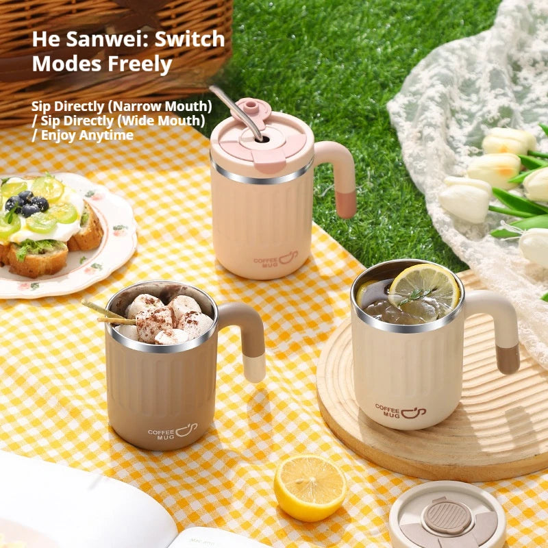480ml Double-Wall Stainless Steel Travel Mug