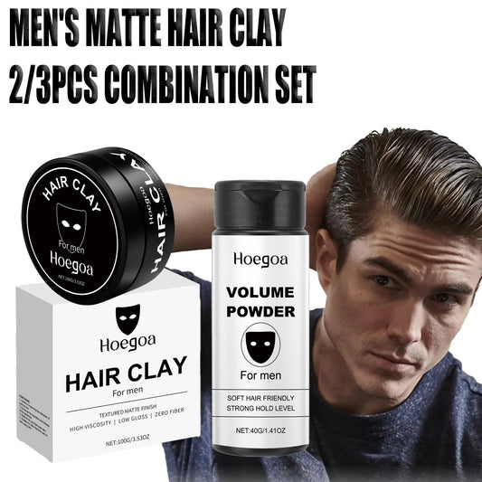 Men's Hair Clay, Strong Hold Matte Finish, 100 g