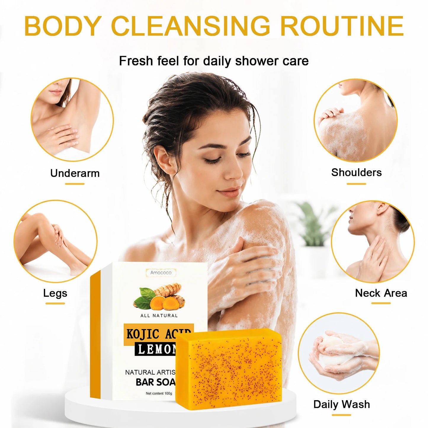 Turmeric Kojic Acid Brightening Soap Bar