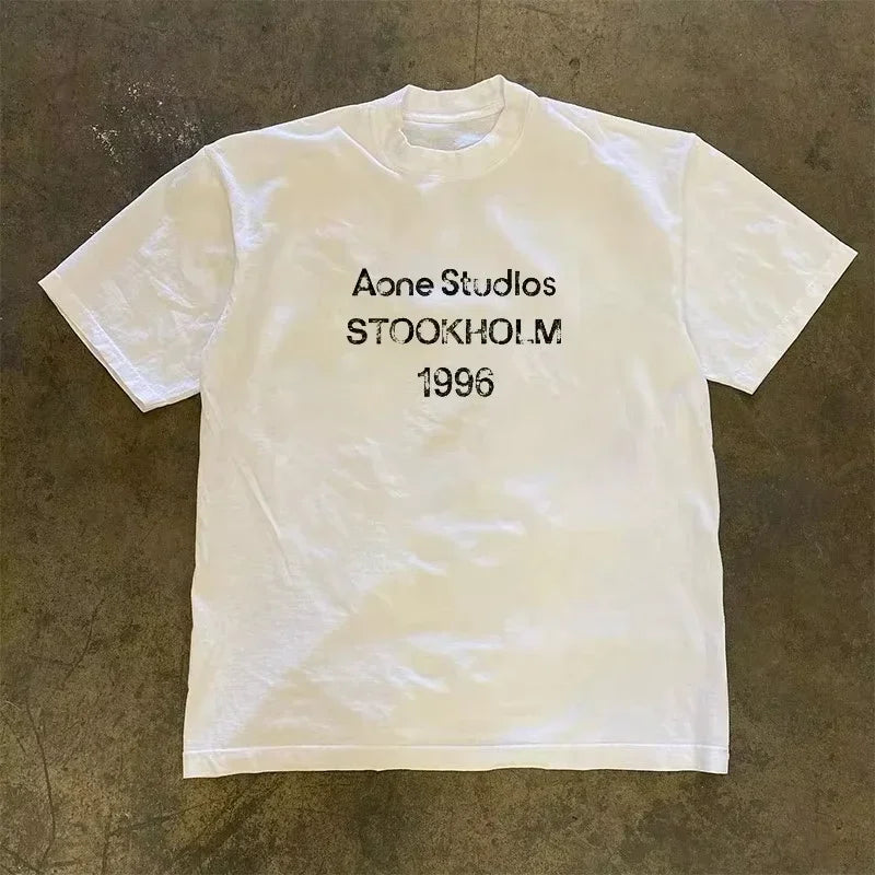2026 Summer Fashion Trend Luxury Brand Letter Printed T-shirt Men's and Women's T-shirt Short Sleeved T-shirt Unisex Top