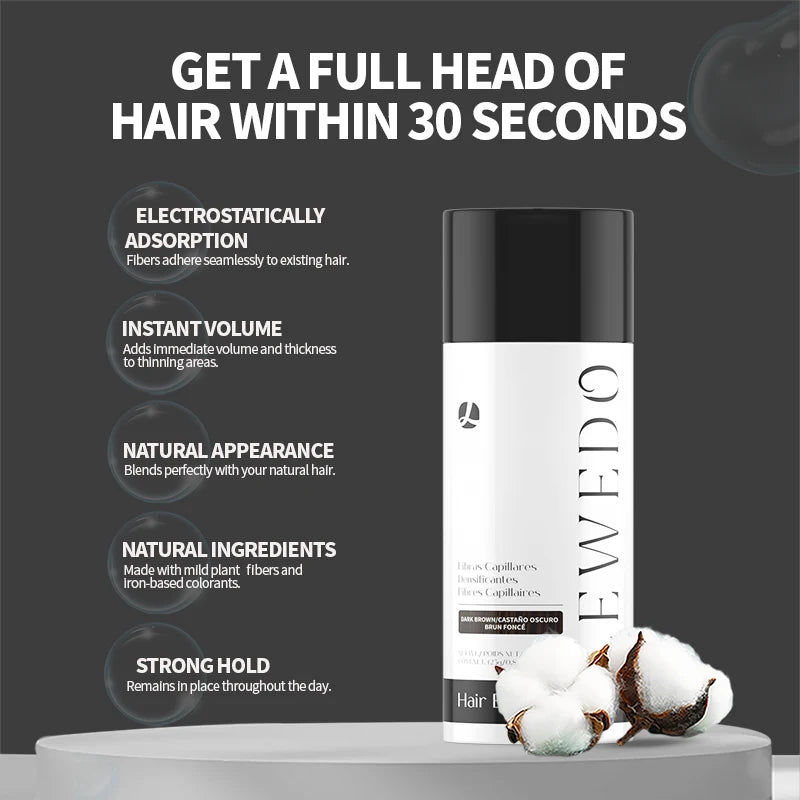 LEWEDO Hair Building Fibers, Keratin Styling Powder, 25 G