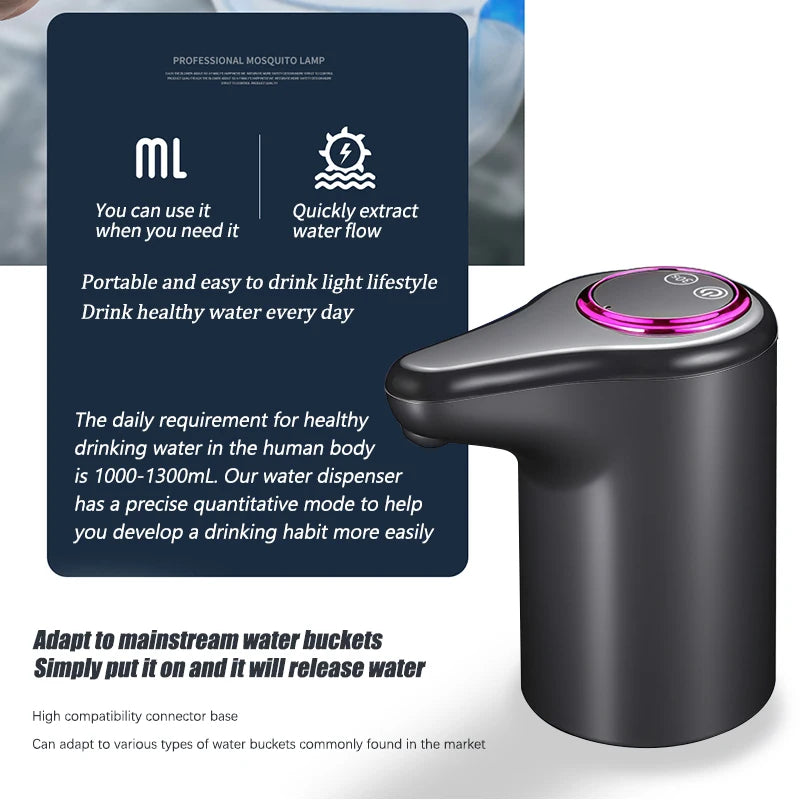 USB Electric Water Jug Dispenser Pump