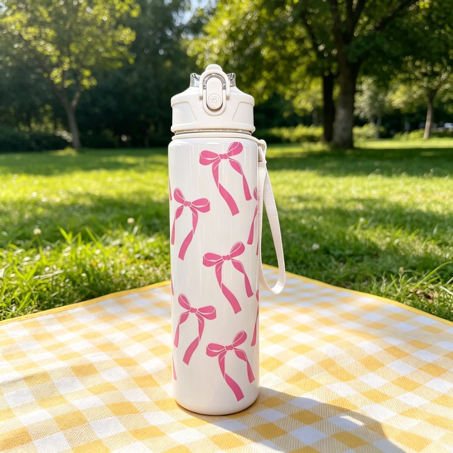 750ml Sport Water Bottle with Carry Strap