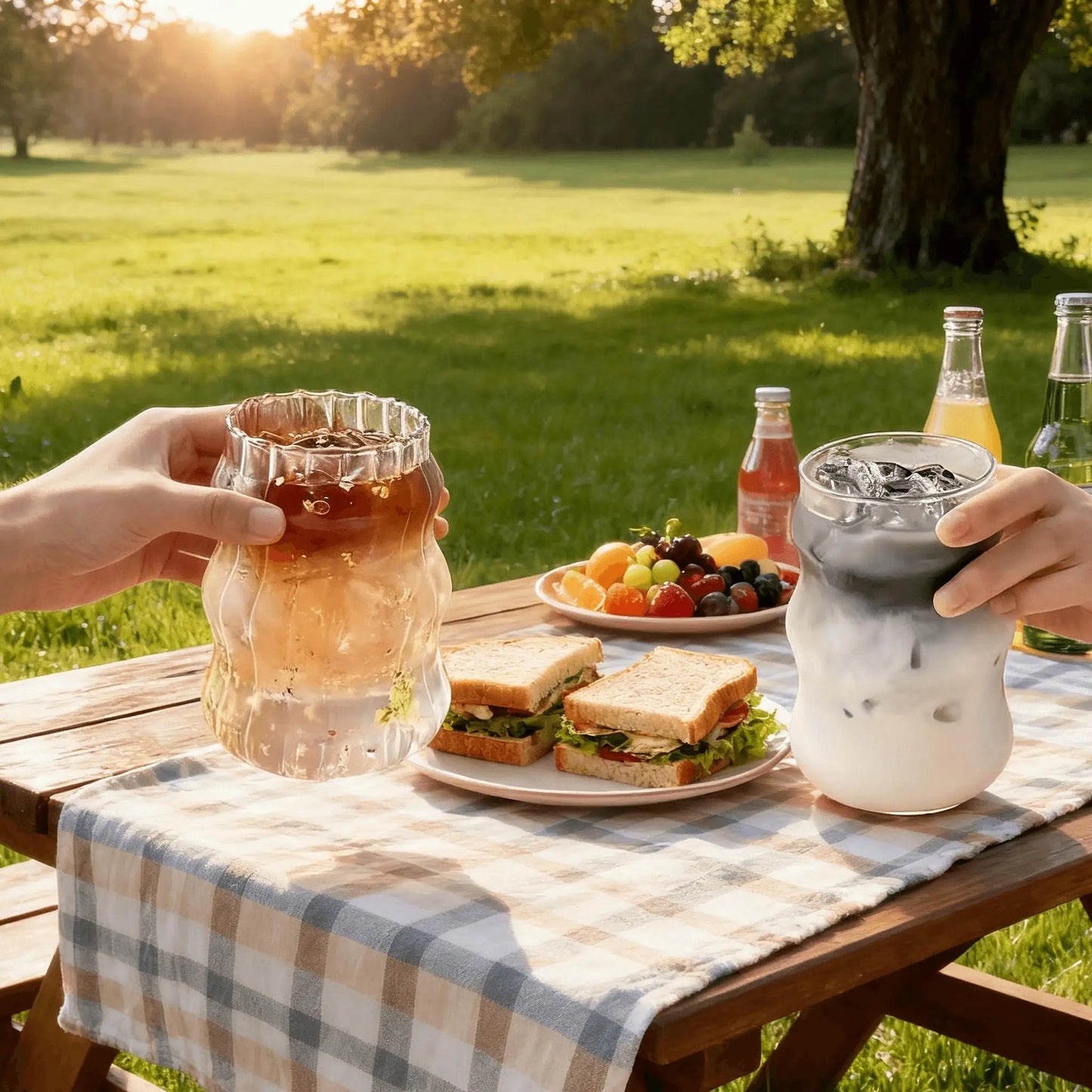 Cloud-Shaped Borosilicate Glass Cup