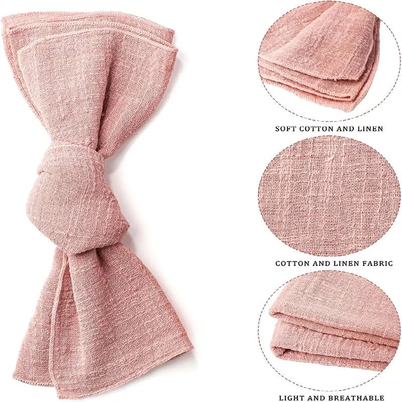 Pink Cotton Cloth Napkins – Set of 10