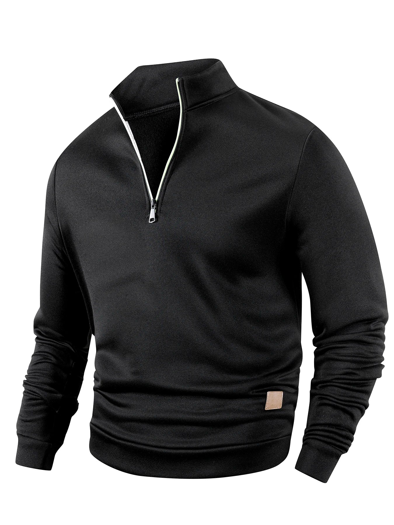 Men's Quarter-Zip Mock Neck Pullover