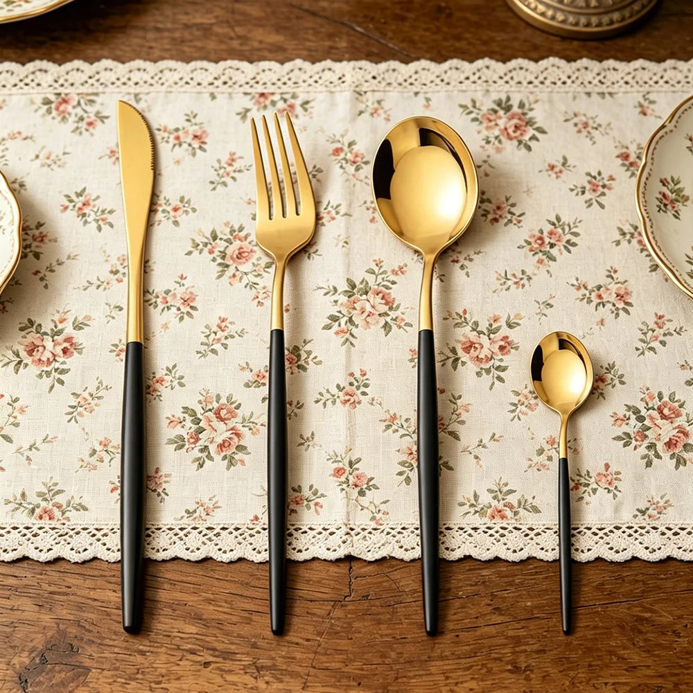 4-Piece Gold Stainless Steel Cutlery Set