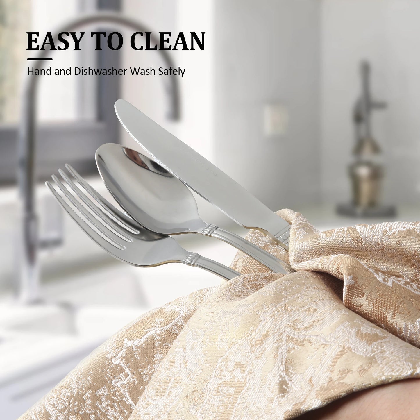 20-Piece Mirror Polished Flatware Set