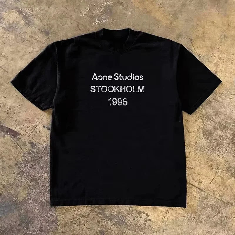 2026 Summer Fashion Trend Luxury Brand Letter Printed T-shirt Men's and Women's T-shirt Short Sleeved T-shirt Unisex Top