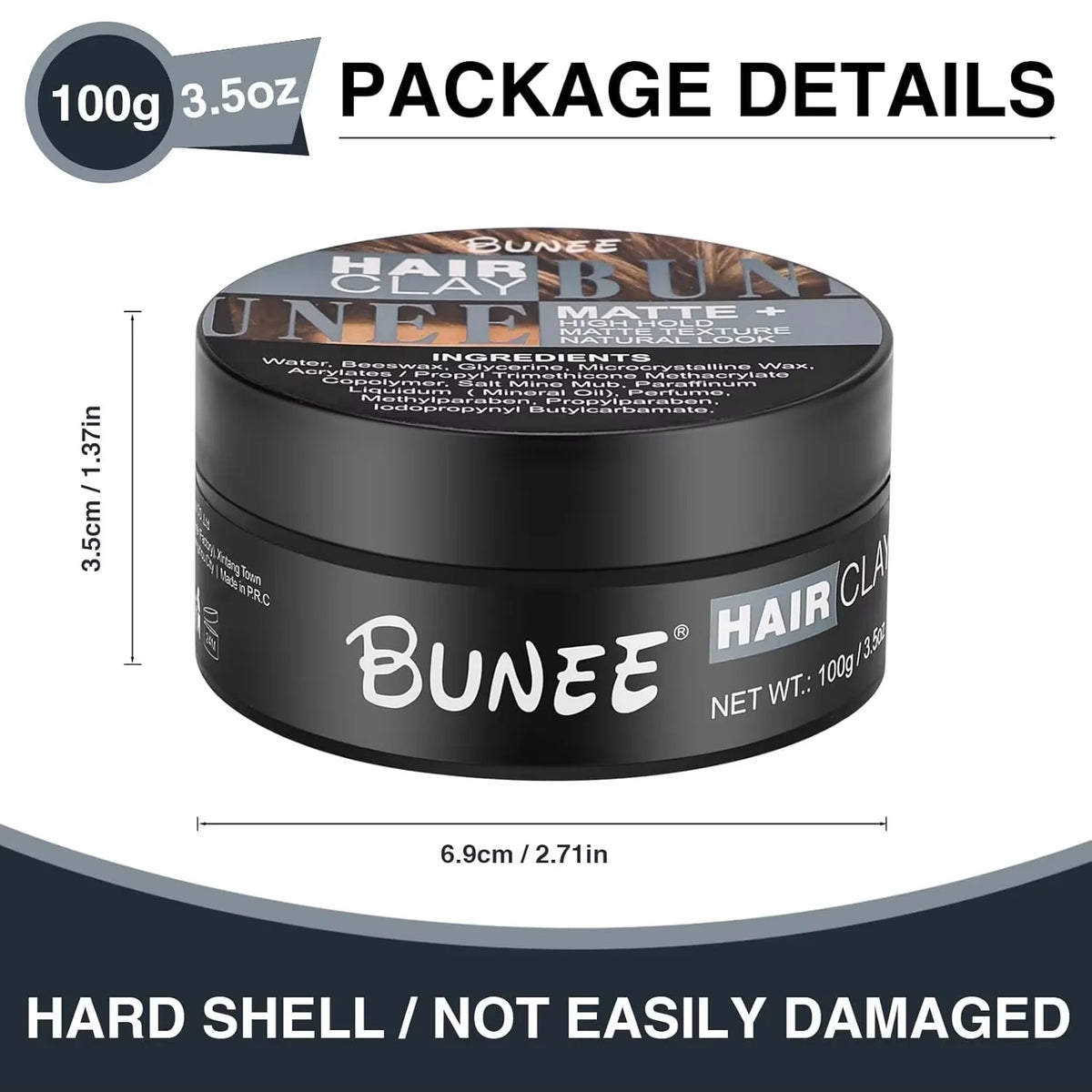 Men's Matte Hair Paste, Water-Based Texture, 100–120 g