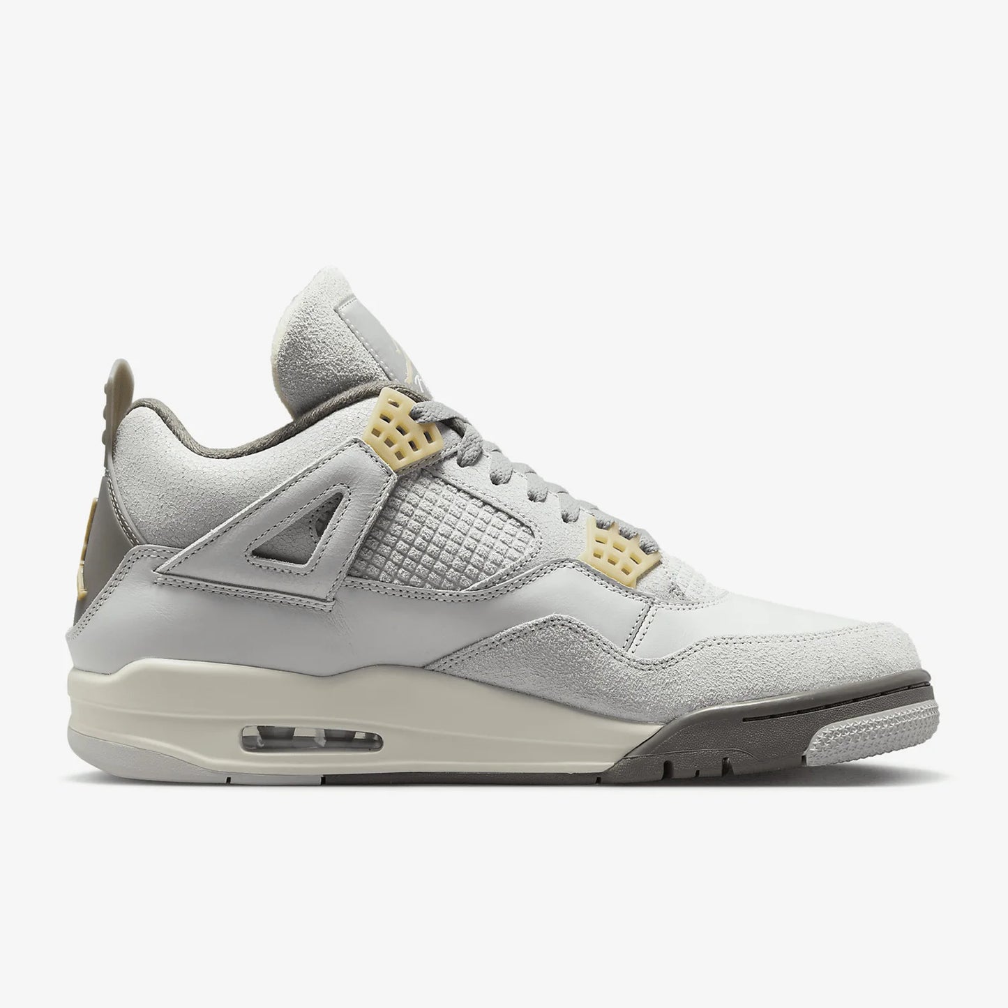 Nike Air Jordan 4 Unisex Sneakers (Gray)
