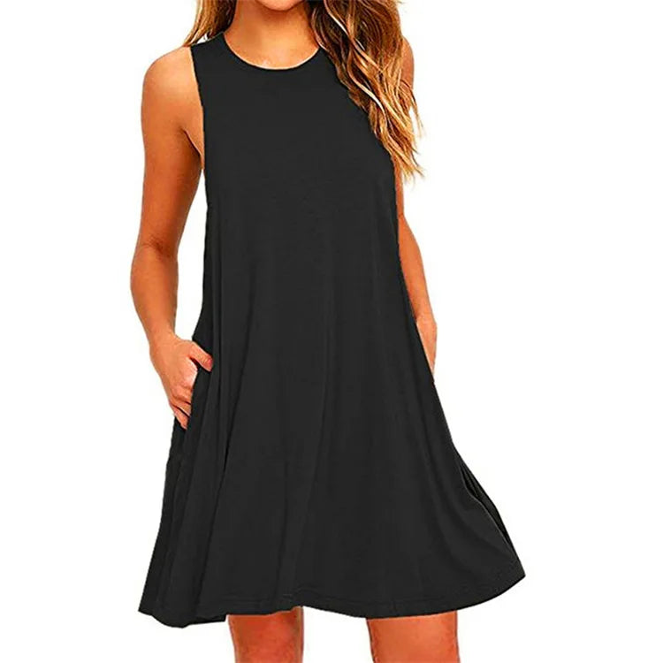 Relaxed Pocket T-Shirt Dress
