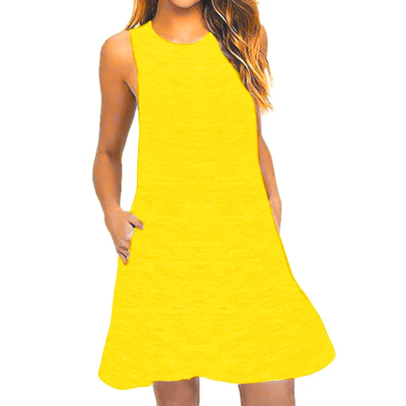Relaxed Pocket T-Shirt Dress
