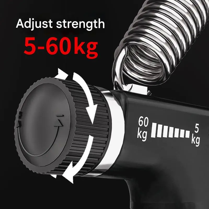 Hand Grip Strengthener Kit Adjustable Counting Gripper Finger Trainer Silicone Grip Ring Wrist Forearm Exercise Fitness Rehabilitation Set Finger Exerciser Wrist Recovery Trainer For Arthritis Carpal Tunnel Muscle Strength Tr
