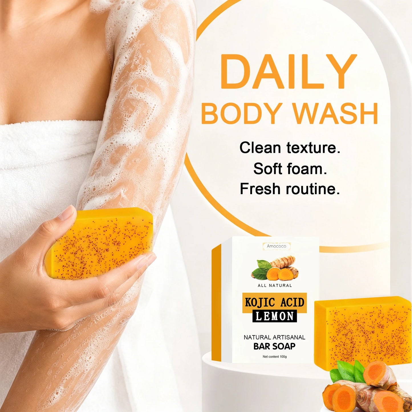 Turmeric Kojic Acid Brightening Soap Bar