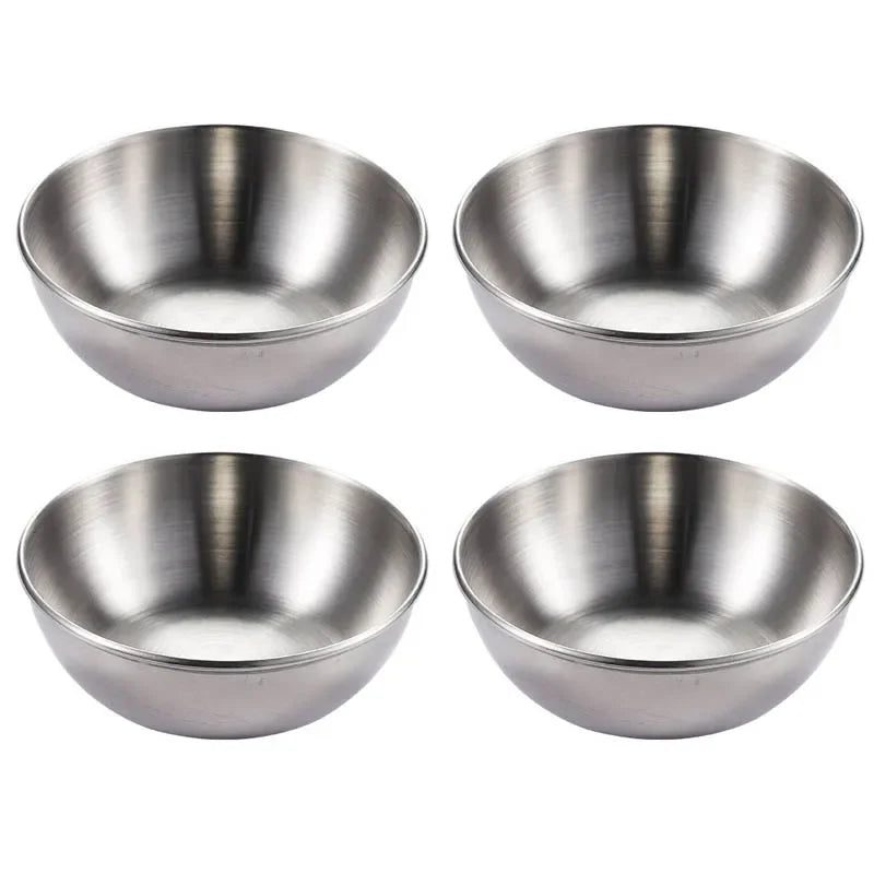 Gold Stainless Steel Sauce & Appetizer Dish Set