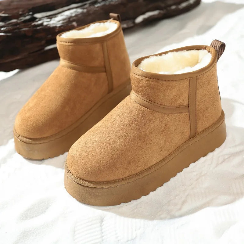 Sheepskin Wool Lined Women's Snow Boot