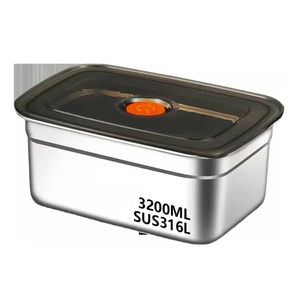 High Quality Stainless Steel Camping Lunch Box Sealed Refrigerator Freezer Storage Box Leak-proof Microwave Suitable Bento Box