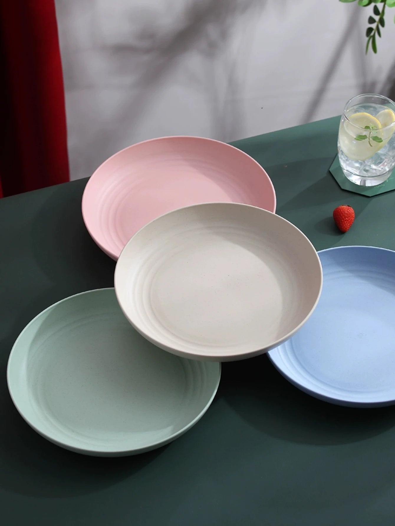 Wheat Straw Unbreakable Dinner Plate Set of 4