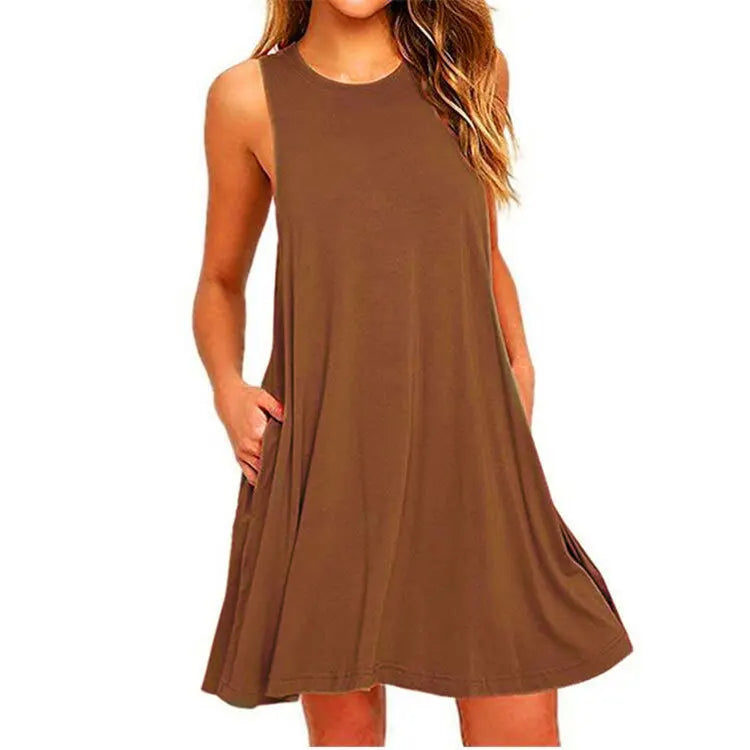 Relaxed Pocket T-Shirt Dress