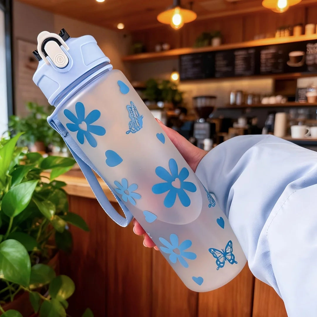 750ml Sport Water Bottle with Carry Strap