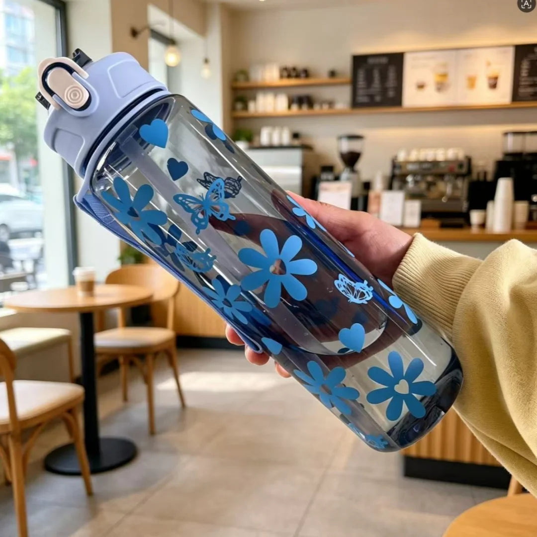 750ml Sport Water Bottle with Carry Strap