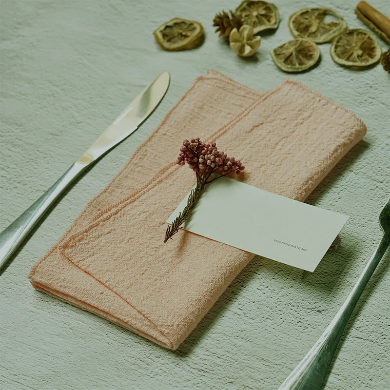 Pink Cotton Cloth Napkins – Set of 10