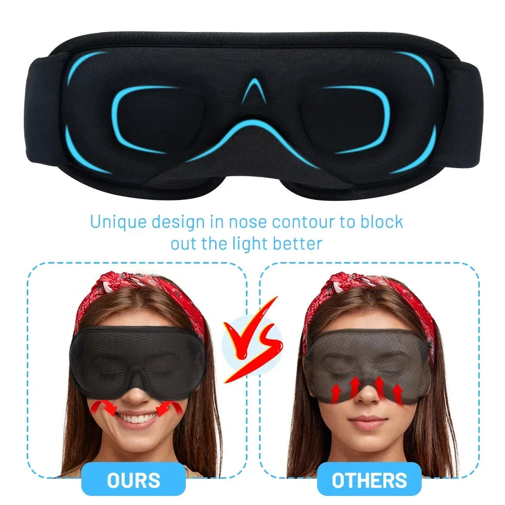 3D Contoured Blackout Sleep Mask