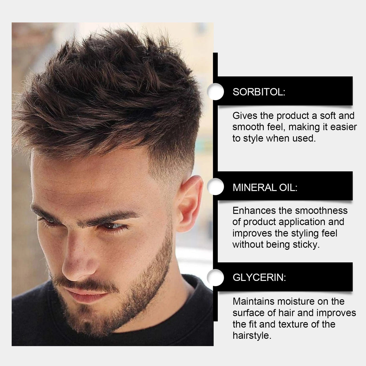 Men's Hair Clay, Strong Hold Matte Finish, 100 g