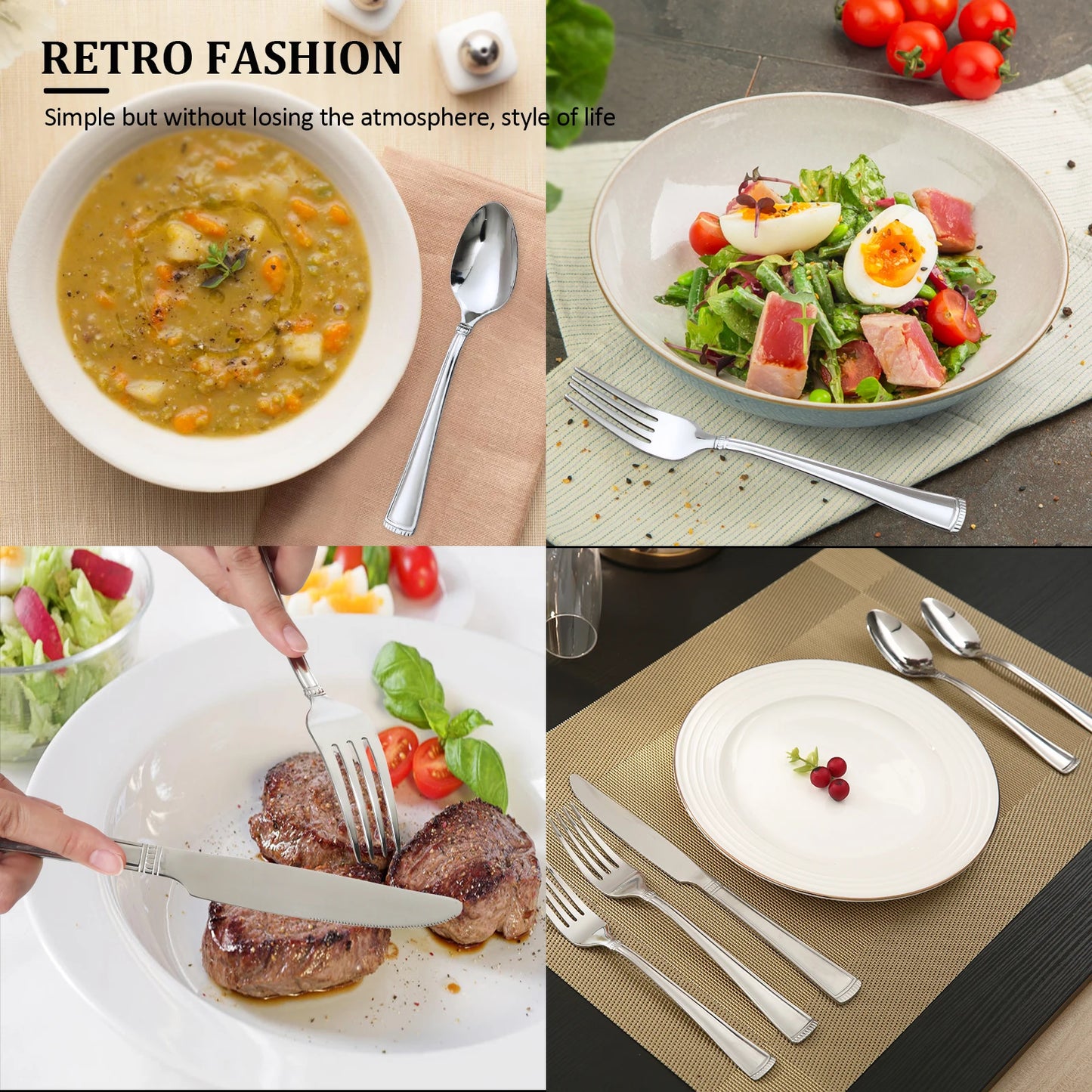 20-Piece Mirror Polished Flatware Set